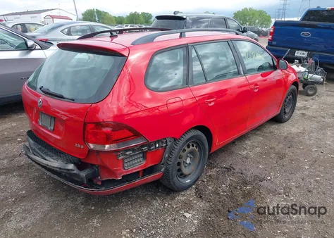 2012 Volkswagen Jetta Sportwagen 2.5L S z USA, uszkodzony, nr VIN 3VWPP7AJ1CM608991